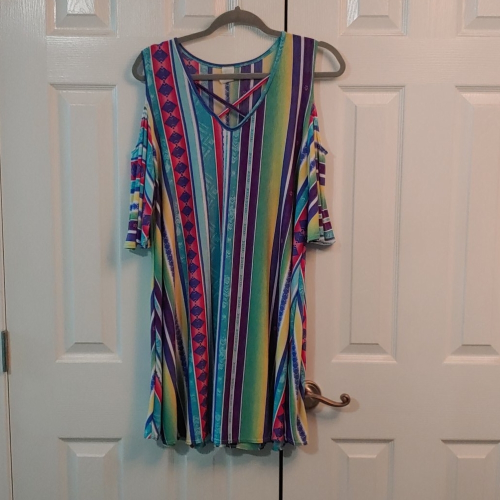 Cold Shoulder tunic top